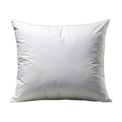 White soft pillow isolated on transparent background