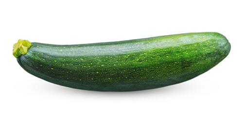 Zucchini vegetable isolated on white background.