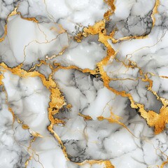Elegant White and Gold Marble Texture