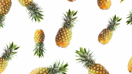 Fototapeta premium Pine cones with berries and leaves, isolated collection, nature-themed illustration for autumn or summer design. 