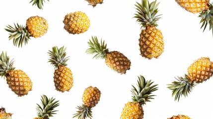 Fototapeta premium Set of isolated pine cones with leaves and berries, nature-themed illustration for autumn or summer design. 