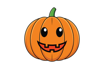 Pumpkin Cartoon Clipart Vector Illustration for Halloween Elements Design.