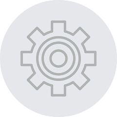 Configuration Vector Line Grey Circle Grey