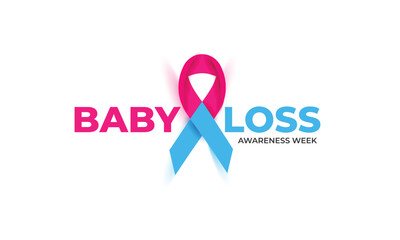 Baby Loss Awareness Week. background, banner, card, poster, template. Vector illustration.