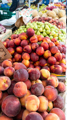 Street market stalls with fruits, Rome, Italy