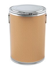Fiber drum isolated on white background - 3D illustration
