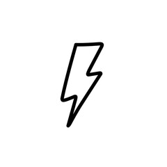 lightning line icon