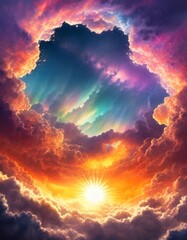 Fototapeta premium 物語の始まりを予見させる美しい空