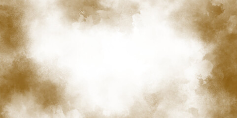 Abstract orange  brow watercolor splash isolated on white background. Old paper faded and worn texture background with muted colors, beige, Old Paper Texture and Elements.