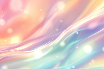 Obraz premium Abstract Vector Art Illustration of a Colorful Pastel Holographic Blurred Background