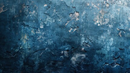 Abstract Dark Blue Grunge Wall Texture