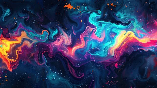 Abstract Flow of Liquid Paints in Mix