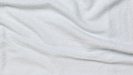 Close-Up of Soft White Fabric with Gentle Folds - Textures and Patterns in Stock Photography