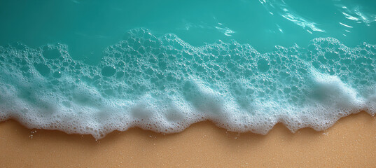 Obraz premium Seascape with Light Blue Sea and Sand