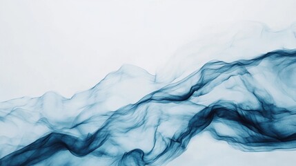 Obraz premium Soft blue textures blend into a white backdrop, creating a serene and tranquil atmosphere