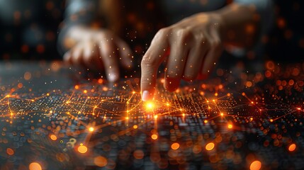 Smart Robot Engaging in Business Tasks - AI Technology at Work