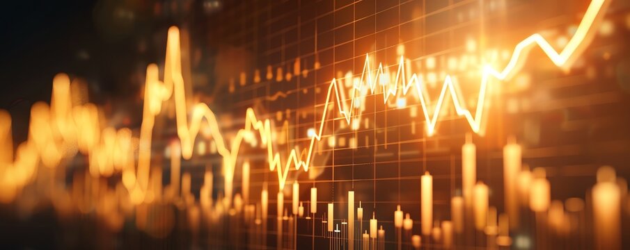 A graph showing skyrocketing inflation rates overlaid on a background of struggling households, illustrating economic hardship
