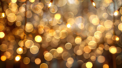 Obraz premium Abstract Gold Bokeh Background