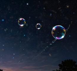 this is a beautifull bubble in the galaxy AI generative