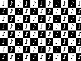 checker_pattern_with_musical_note