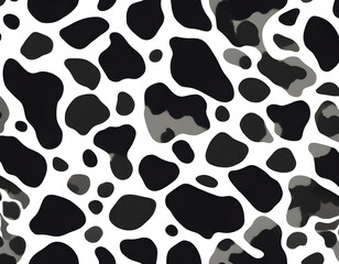 big Cow hide seamless patternCow skin pattern with smooth background.