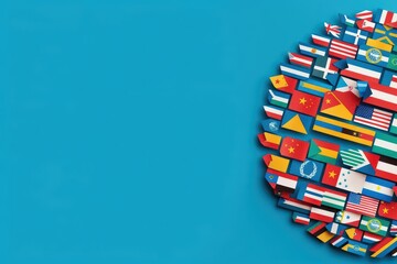 Minimal empty card design for United Nations Day