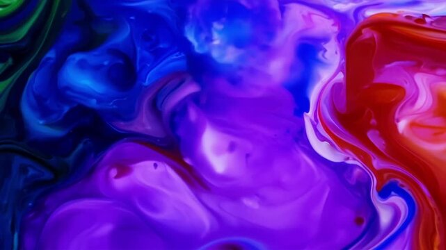Abstract patterns and shapes created by the motion of wax in a lava lamp.