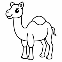 Camel kawaii vector illustration