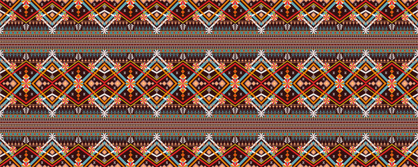 Bright Ethnic Patterns Embroidery.