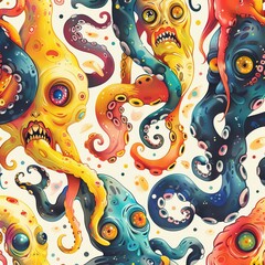 Whimsical Octopus Symphony
