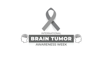 International Brain Tumor Awareness Week. background, banner, card, poster, template. Vector illustration.