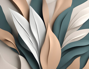 minimalist Minimal abstract leaf Scandi style Creativity art design background