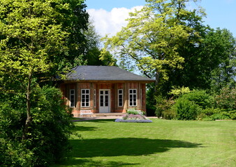 Historical Tea House in Castle and Park Tiefurt in the Town Weimar, Thuringia