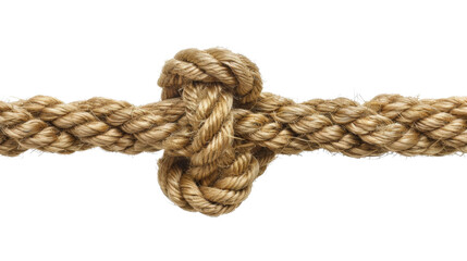 Obraz premium Isolated line rope knot PNG on transparent background