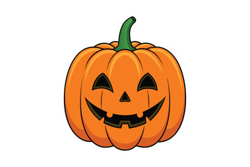 Pumpkin Cartoon Clipart Vector Illustration for Halloween Elements Design.