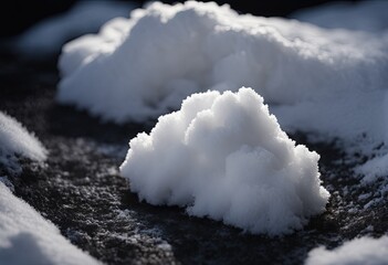 Fototapeta premium Small Pile of Snow Outdoors