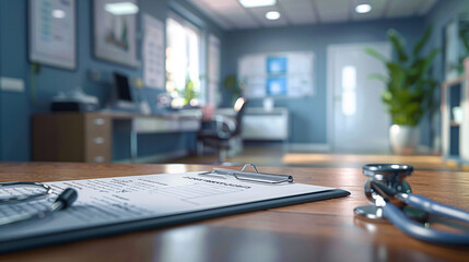 The Importance of Record-Keeping in Healthcare - Doctor's Office with Detailed Medical Chart on Desk