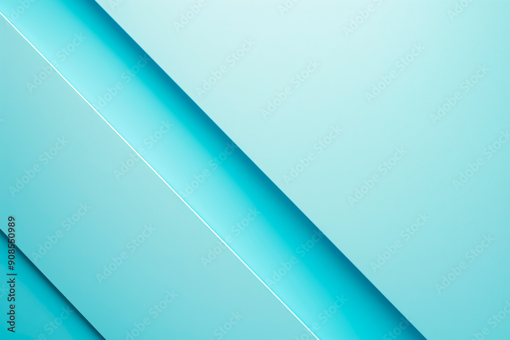 Poster abstract diagonal lines in shades of blue, minimalist design concept, clean background. generative a