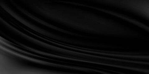 Elegant Black Fabric Texture with Ample Copy Space