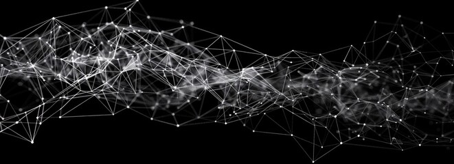 Abstract Digital Network Visualization