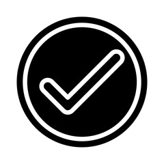 Checkmark Vector Glyph Icon Design