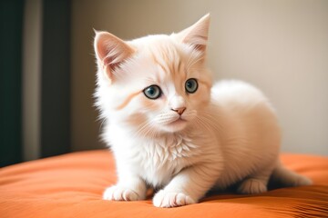 cute and beautiful white cat
