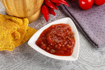 Spicy mexican sauce Salsa dip