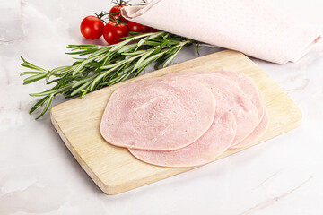 Sliced pork ham for sandwiches