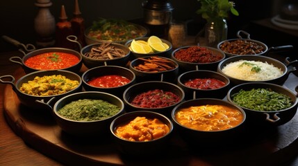 Assorted Indian non vegetarian dishes 