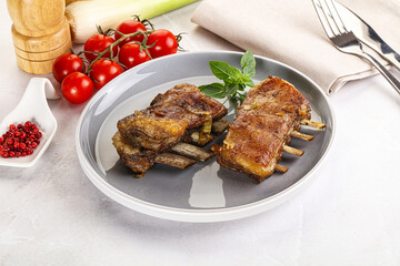 Roasted Lamb ribs with spices
