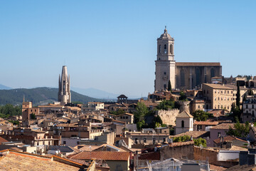 Vues de la ville de Gérone en Catalogne - Espagne