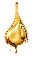 Digital golden metal drop abstract graphic poster background