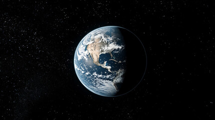 Naklejka premium Earth from Space: A Global Perspective. Generative AI