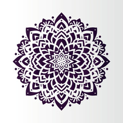 Ornamental mandala arabesque floral pattern islamic east style